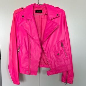 AKIRA Neon Pink Leather Jacket